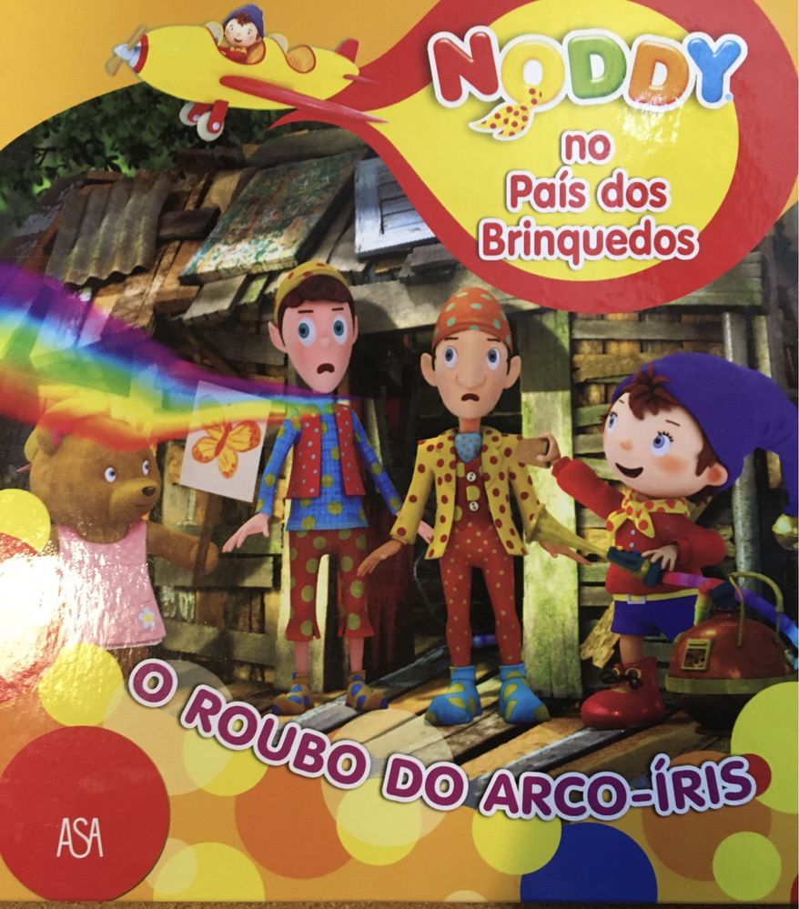 Livro do Noddy “O roubo do arco-íris” novo