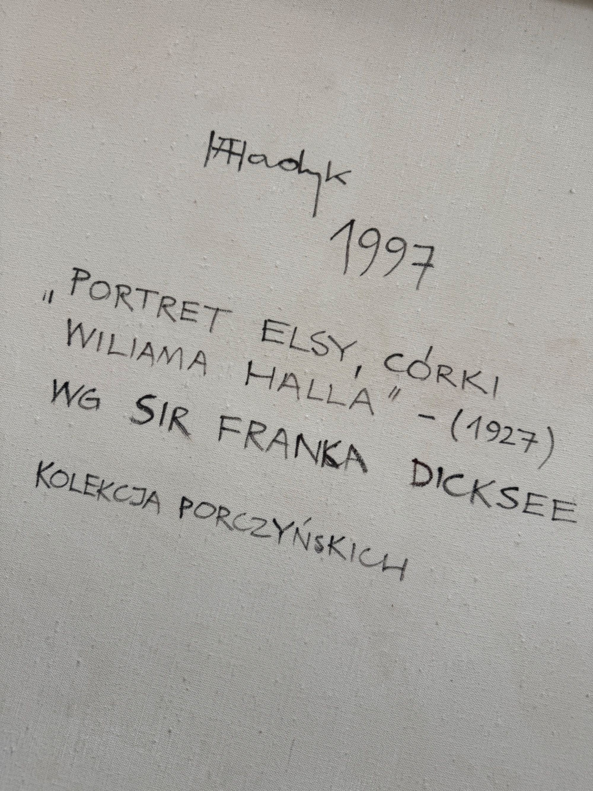 Obraz malowany na płótnie Portret Elsy Frank Dicksee
