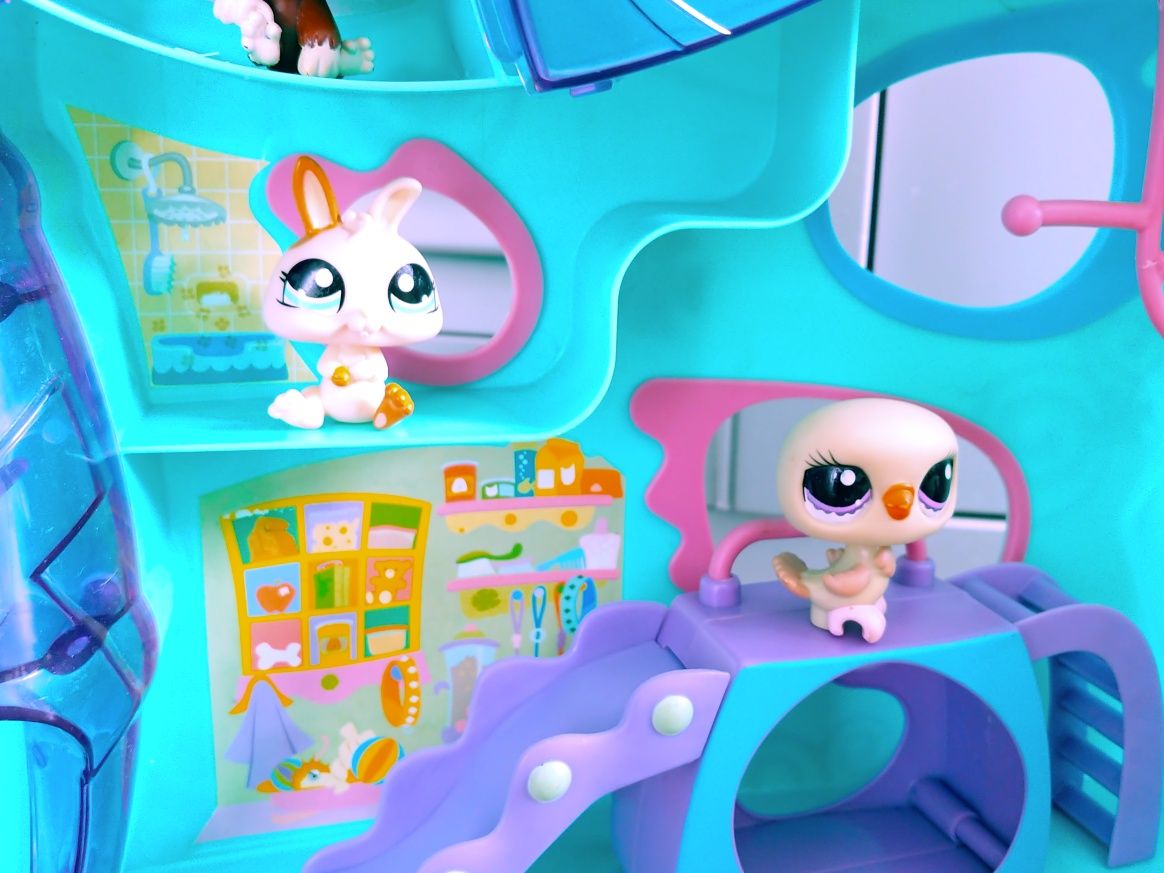 Domek littlest pet shop centrum aktywności lps zwierzątka
