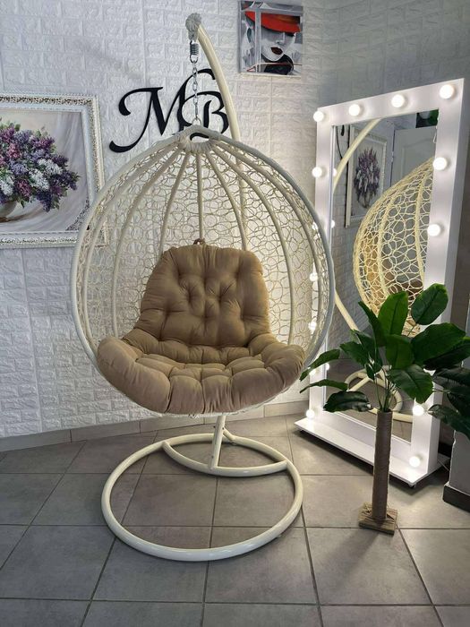 Плетене крісло-кокон GARDEN — для кафе, тераси, дому. Доставка по Укр.