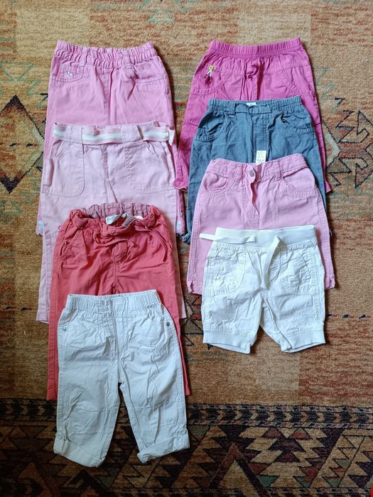 Zestaw spodni dla dziewczynki r. 80 8 par