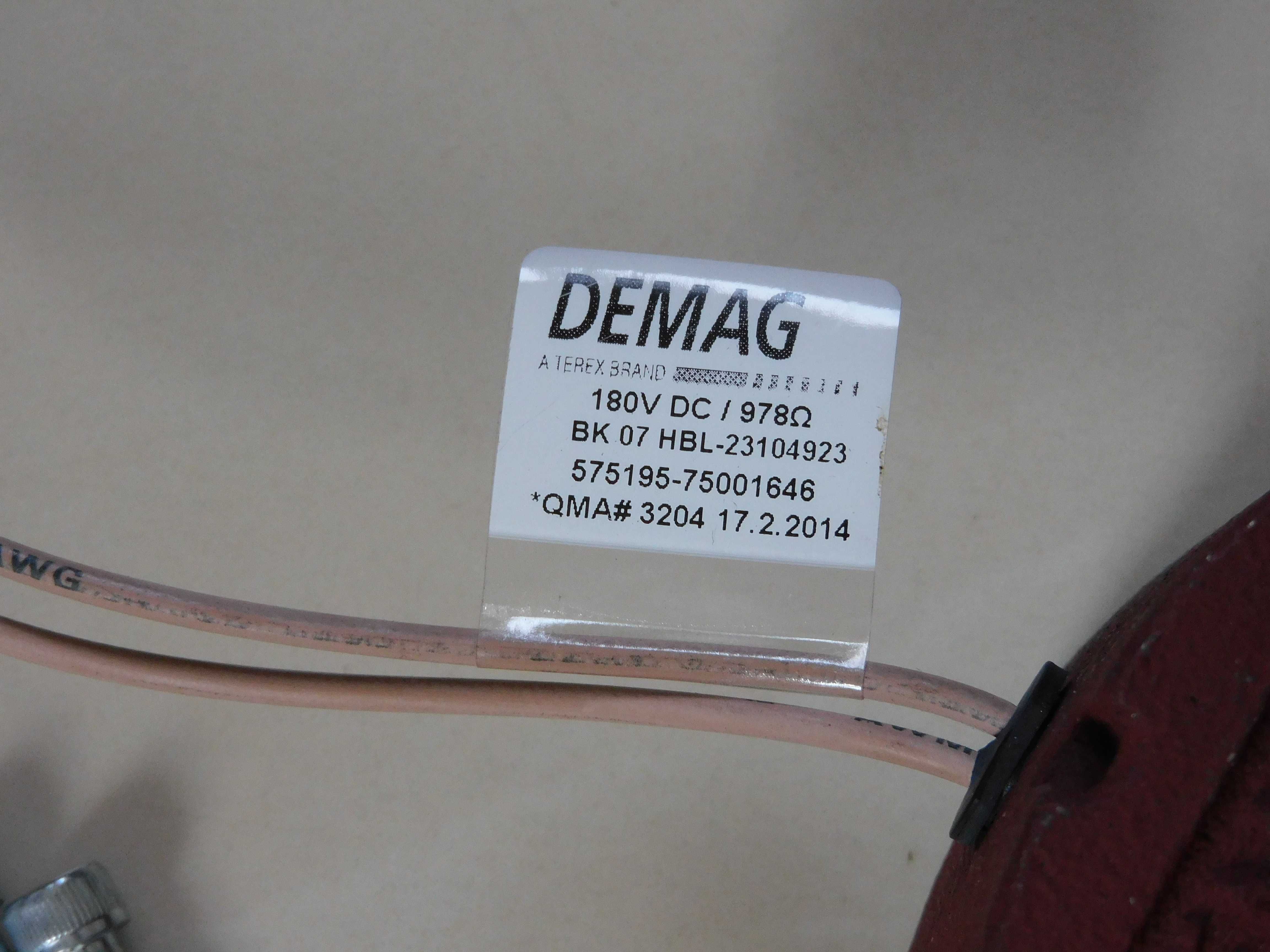 Nowy hamulec elektromagnetyczny Demag do wciągnika DC-Pro 10