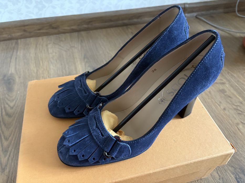 Туфлі Tod’s сині замшеві 36 розмір