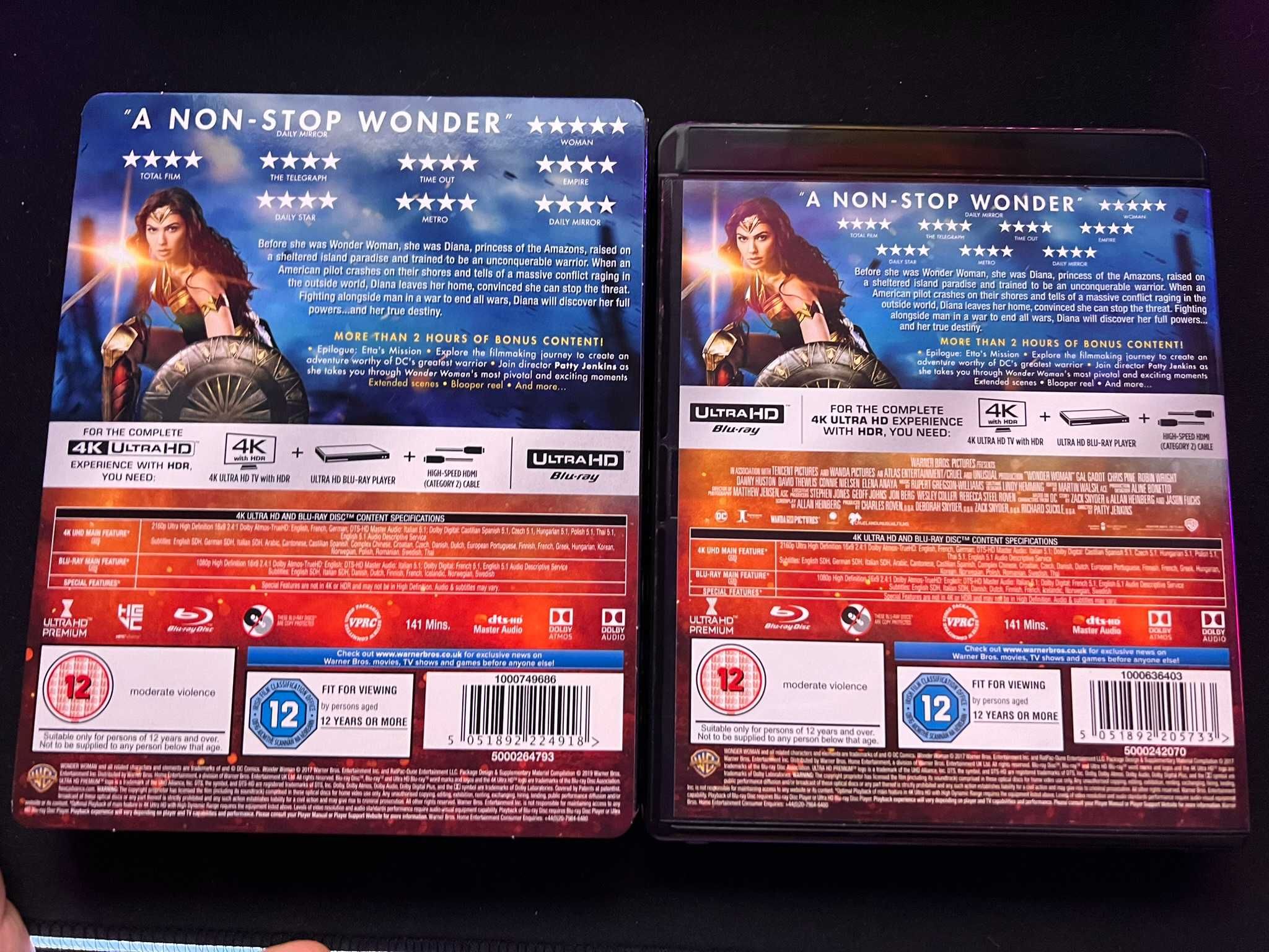 Wonder Woman Blu-Ray 4k PL + protektor