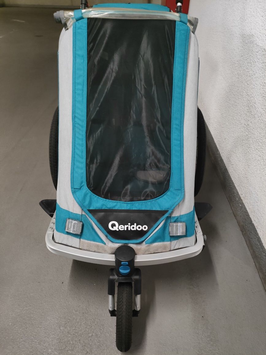 Przyczepka rowerowa Qeridoo Speedkid 1 dla jednego dziecka