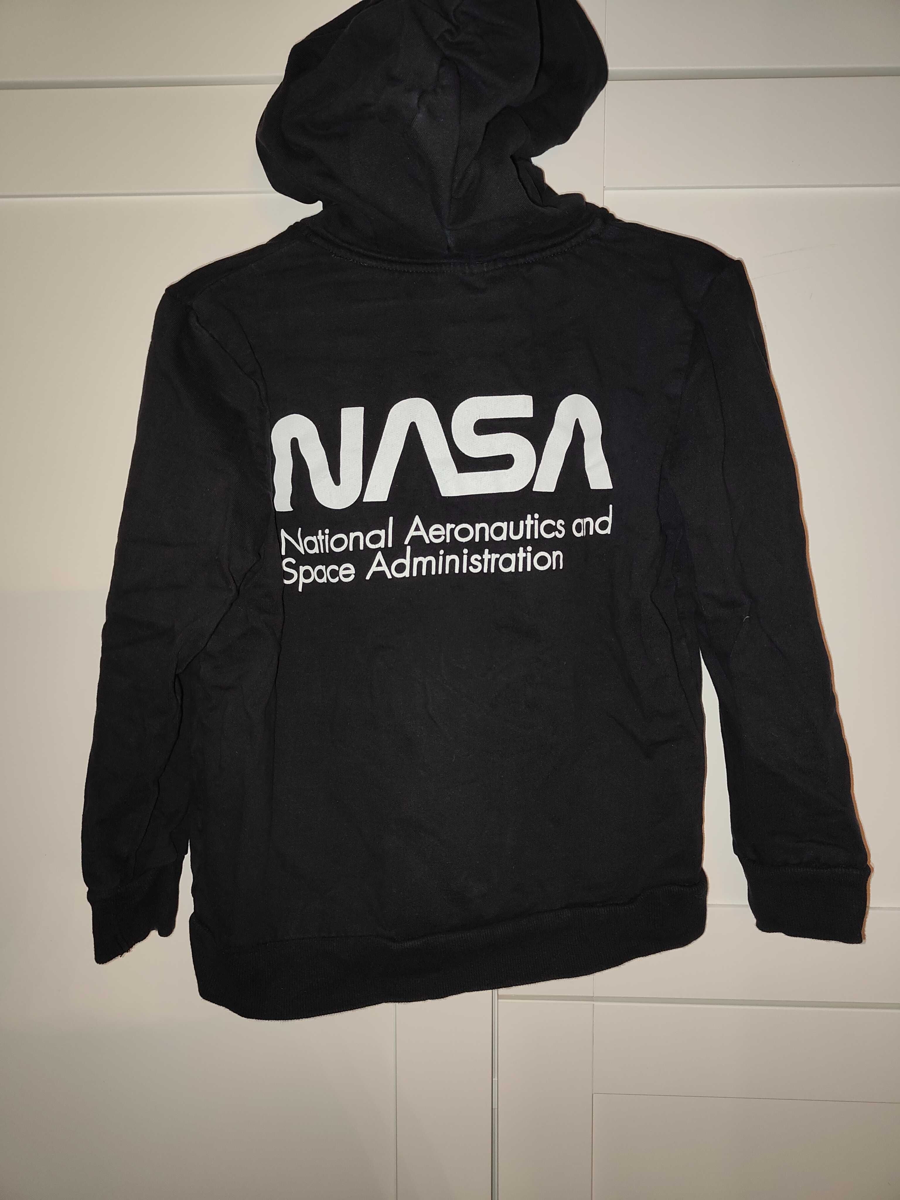 Bluza chłopięca z kapturem, rozpinana NASA r. 128/134