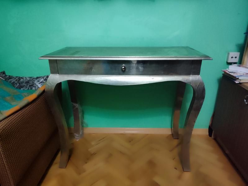 Toaletka/ konsola srebrna