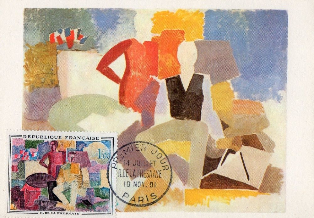 premier jour paris 1961 paryz francja znaczek pocztowy premiera nowy