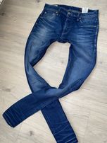Jack & Jones rewelacyjne ciemne jeansy wysoki stan SLIM FIT