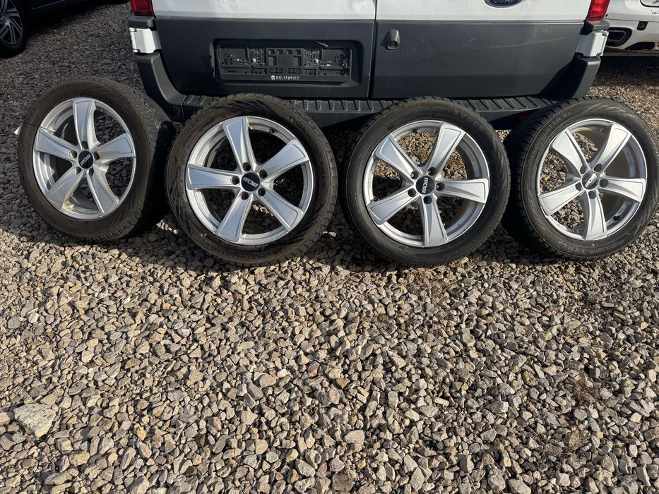 Koła alu AUDI A4 c8 opony zimowe NOKIAN 225/50R17 felgi 5x112 ET 42 A6