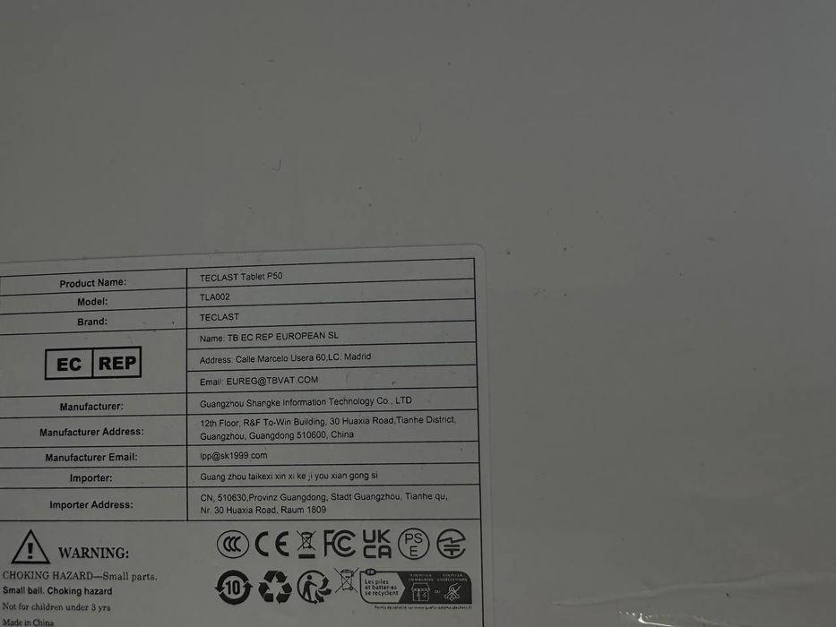 Планшет t Pad TECLAST P50