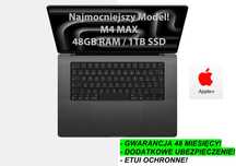 NOWY Apple MacBook Pro 16,2 M4 Pro MAX RAM 48GB 1TB |GW+UBEZP. 4LATA!!
