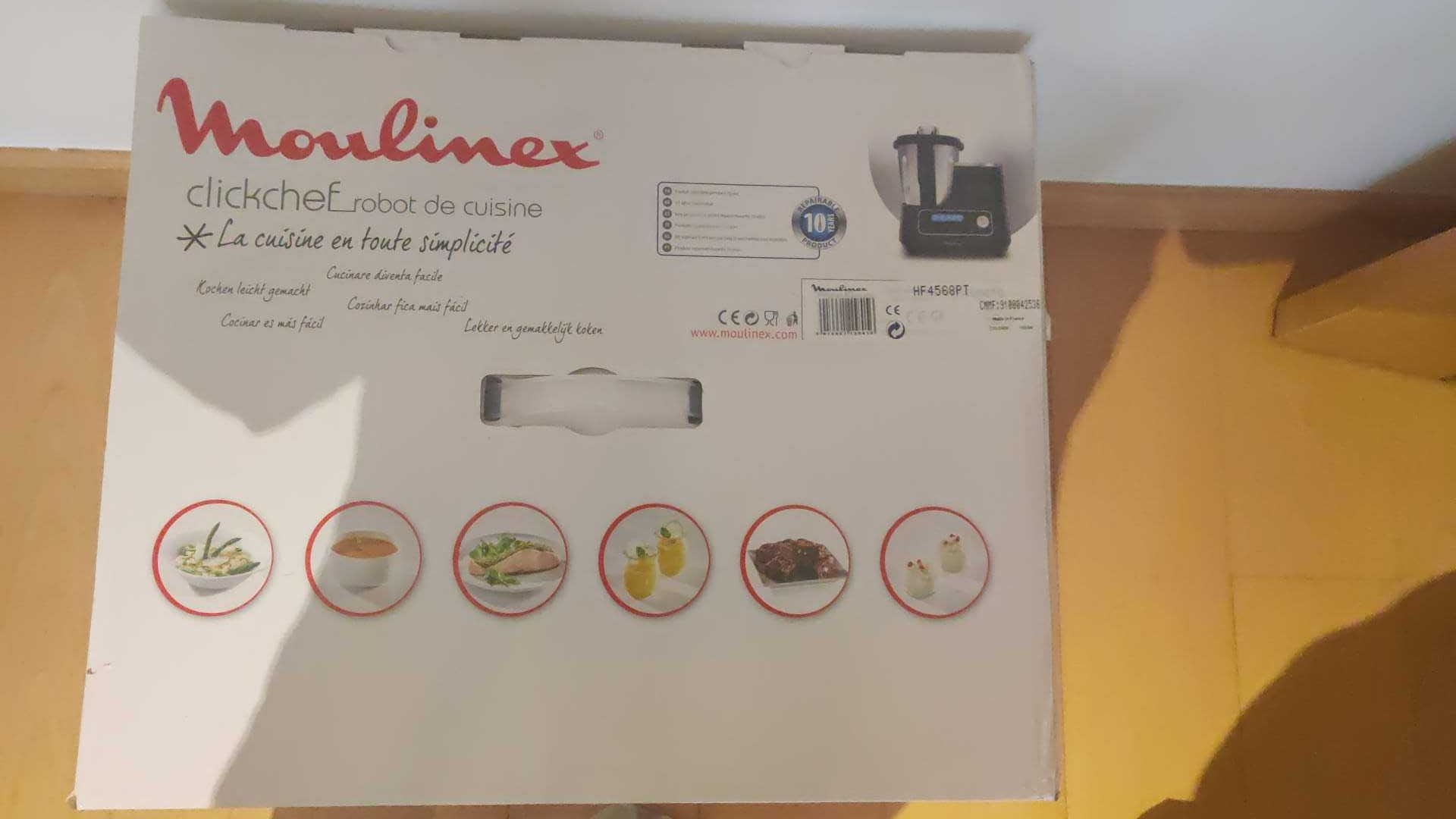 Robô de Cozinha Moulinex ClickChef  - Preto Nova (na caixa)