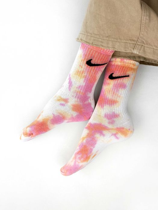 Високі шкарпетки tie-dye nike жіночі розмір 35-39
