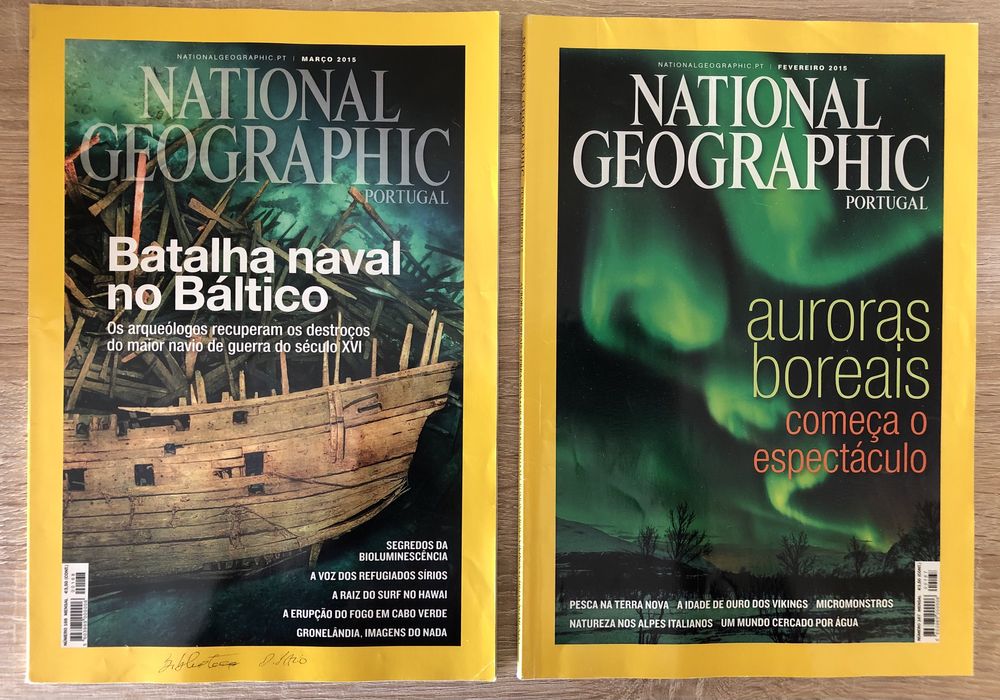 Revistas National Geographic antigas
