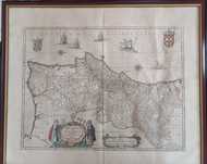 Mapa de Portugallia e Algarbia  - 1630