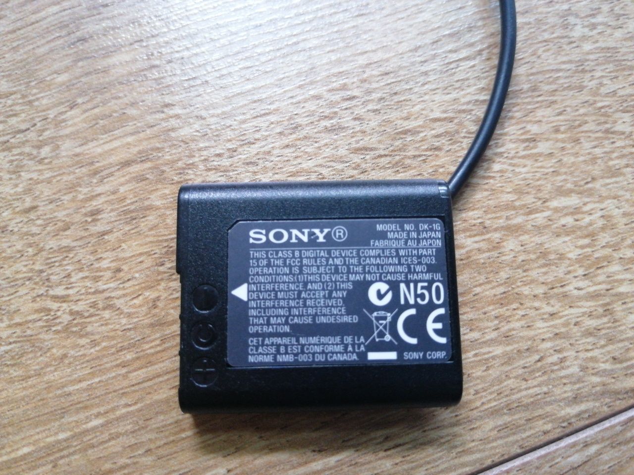 Złącze zasilania Sony DK-1G DK1G
Aparatu cyfrowego