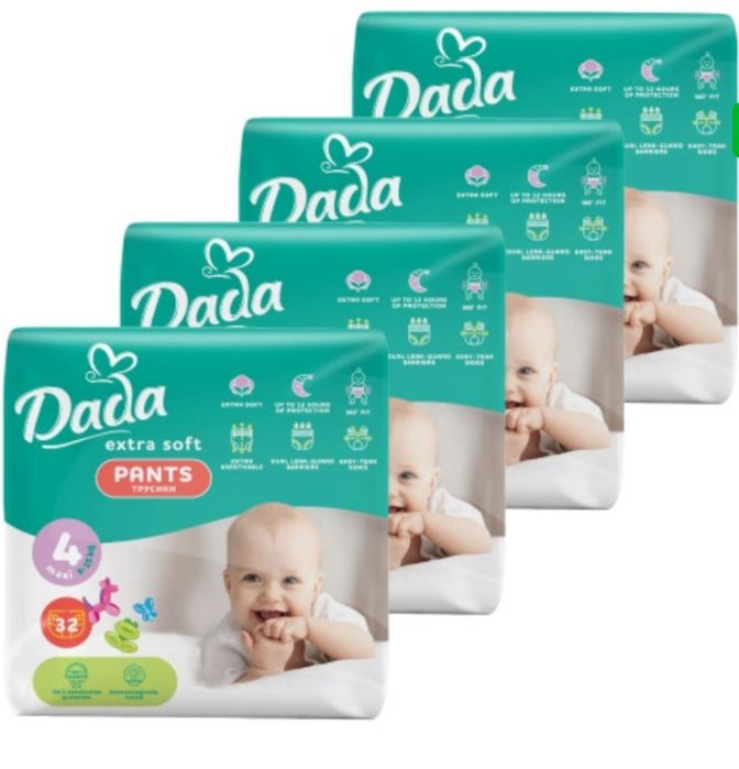 Підгузки, трусики дитячі Dada Extra Soft 4,46 шт-32шт