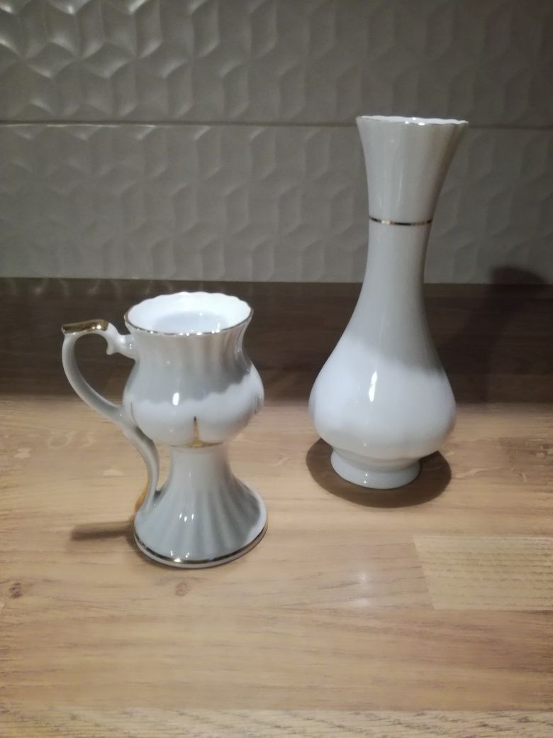 świecznik wazonik porcelana Chodzież