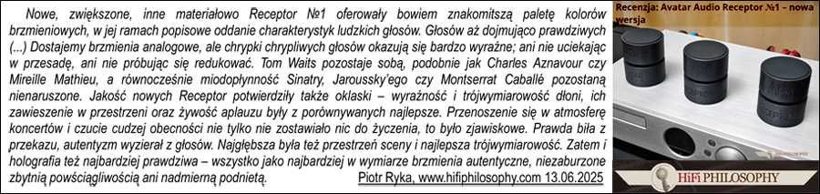 Stopki antywibracyjne Avatar Audio RECEPTOR Nr 2