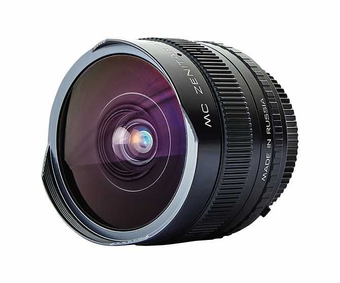 Lente grande angular fisheye Zenitar 16mm f/2.8