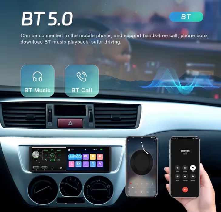 Vendo radio  novo 1 din 4.1 universal bluetooth usb mp5 touch screen