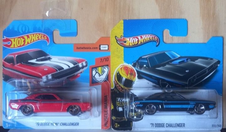 Conjunto 2 - Dodge challenger hot wheels
