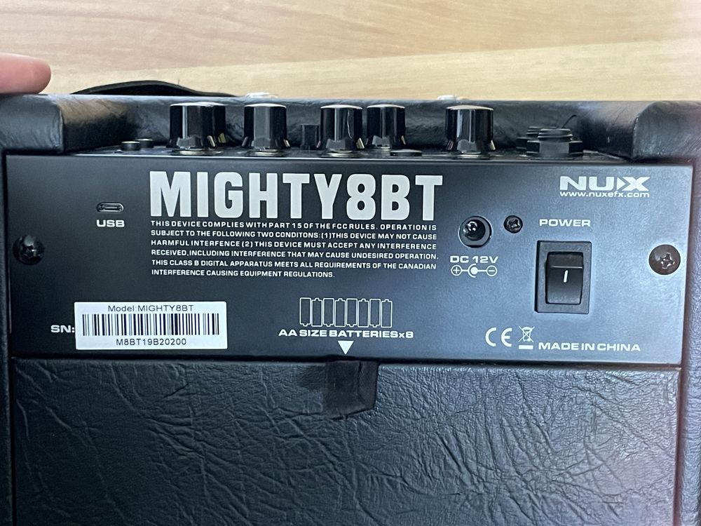 Wzmacniacz gitarowy NUX MIGHT 8BT, Bluetooth, Aplikacja mobilna