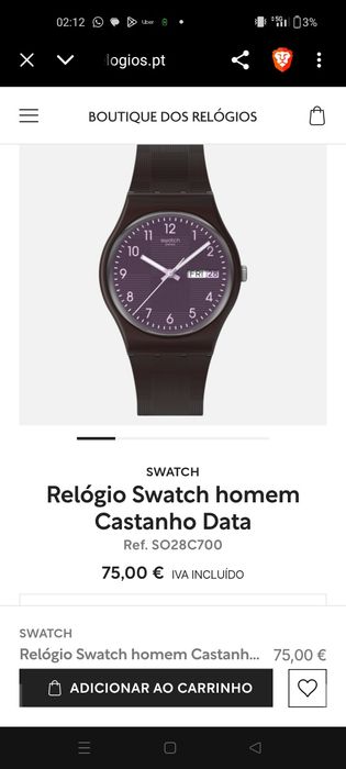 Relógio Swatch modelo