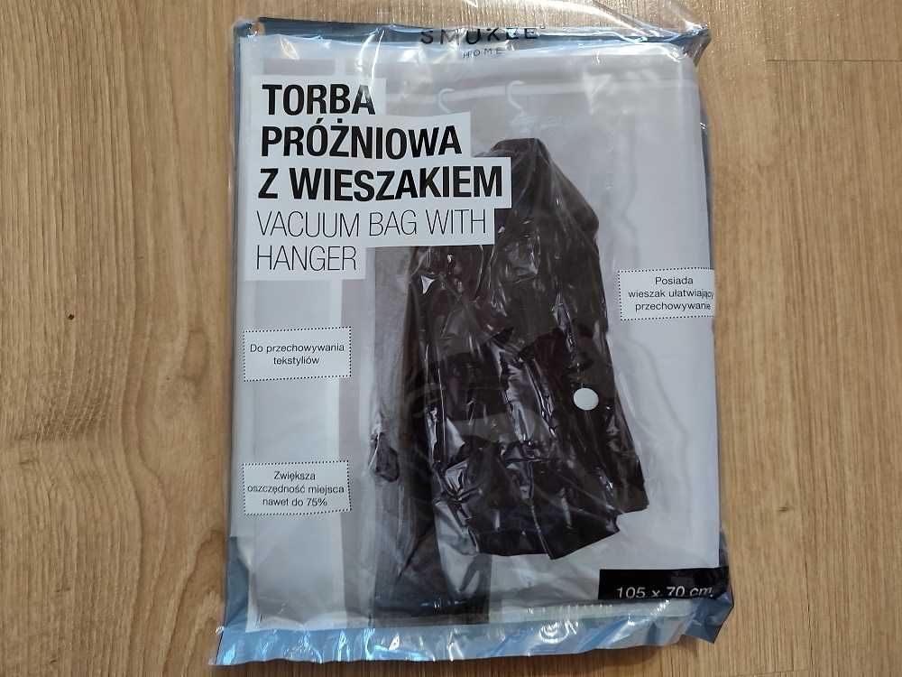 Torba próżniowa z wieszakiem 105x70 SMUKEE nowa