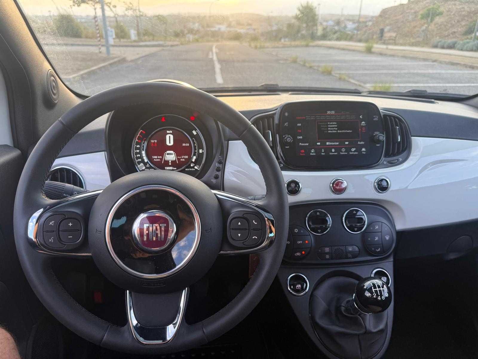 Fiat 500 1.0 Hybrid – Nov/2023 – 20.000 km – Garantia até Nov/2026