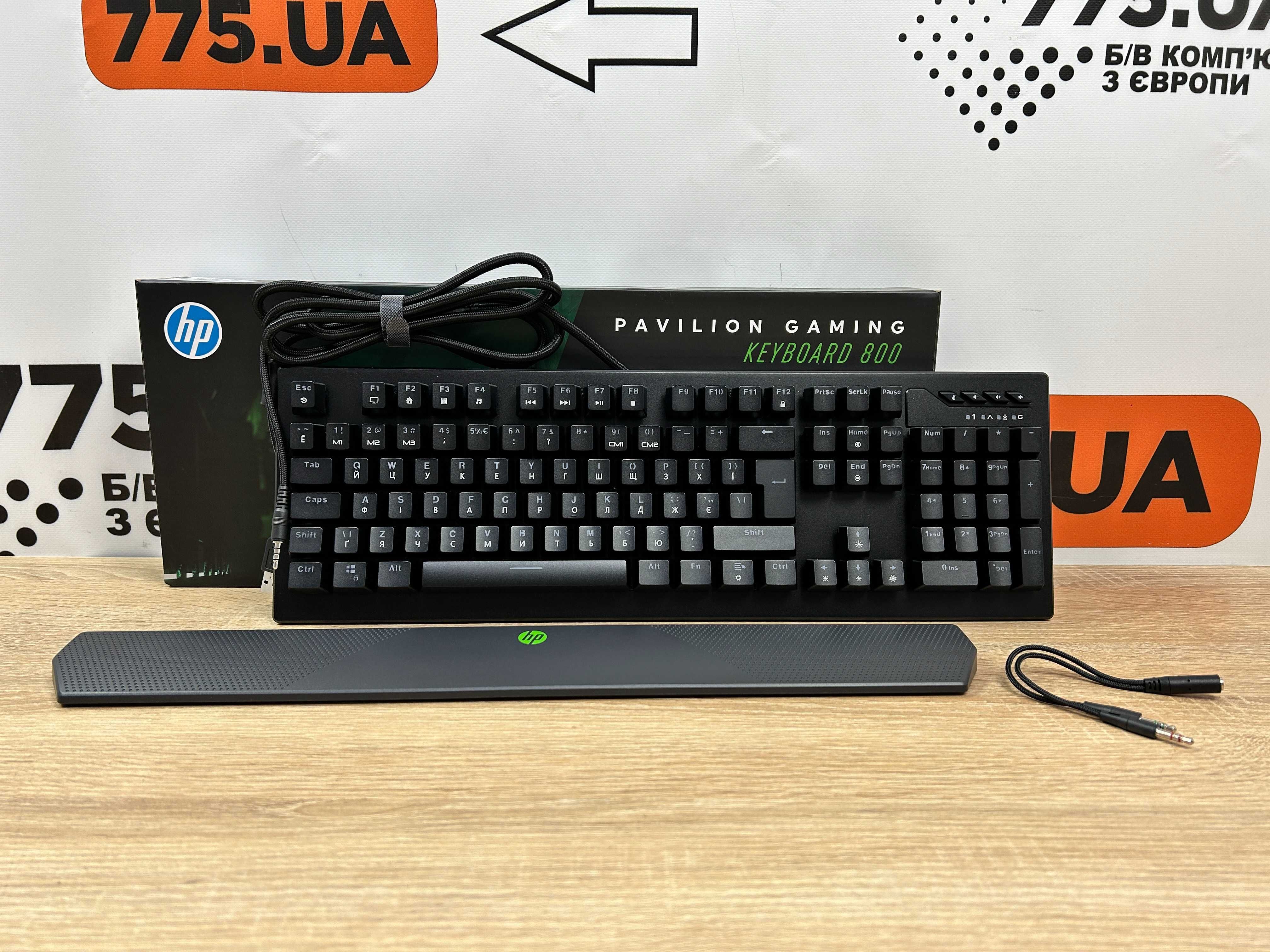 Ігрова клавіатура HP Pavilion 800/ Механіка/RGB/УКР+ENG розкладка/Нова