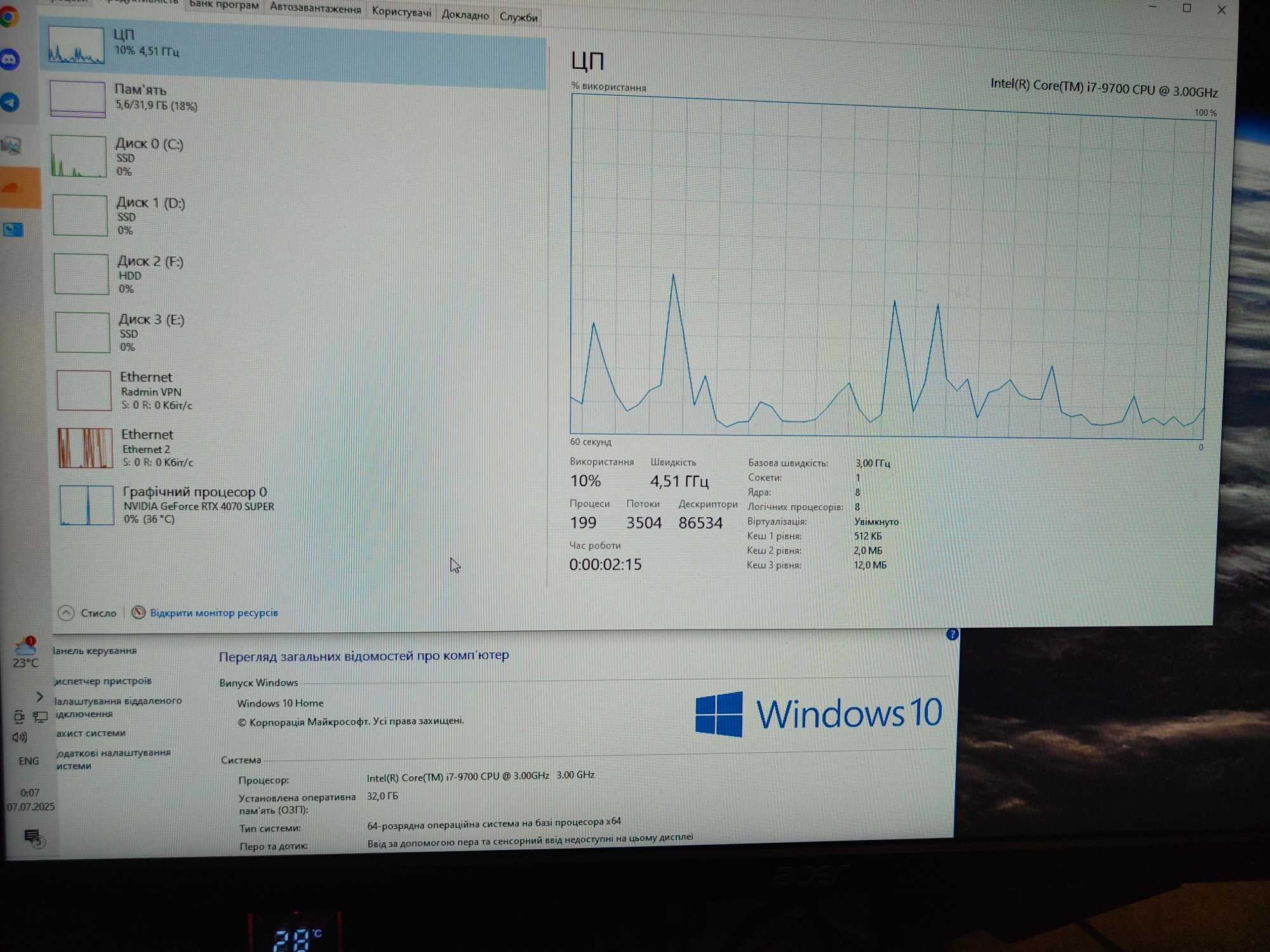 Процесор I7-9700
