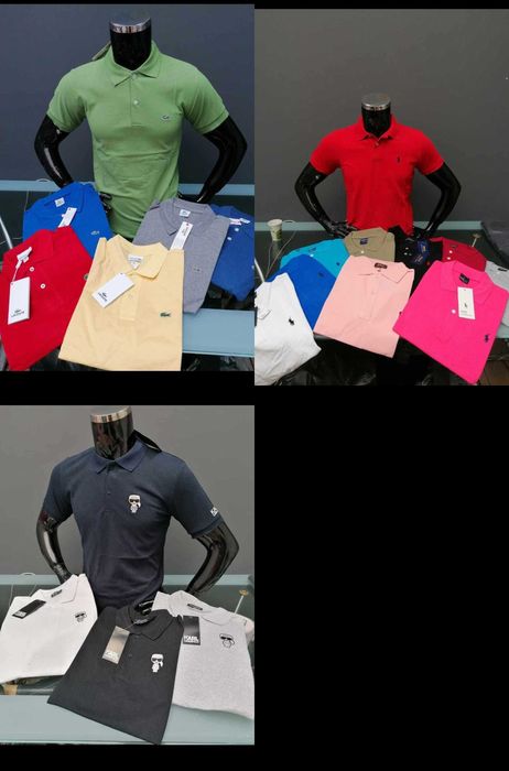 Koszulka męska polo znaczek karl ralph lacoste Premium