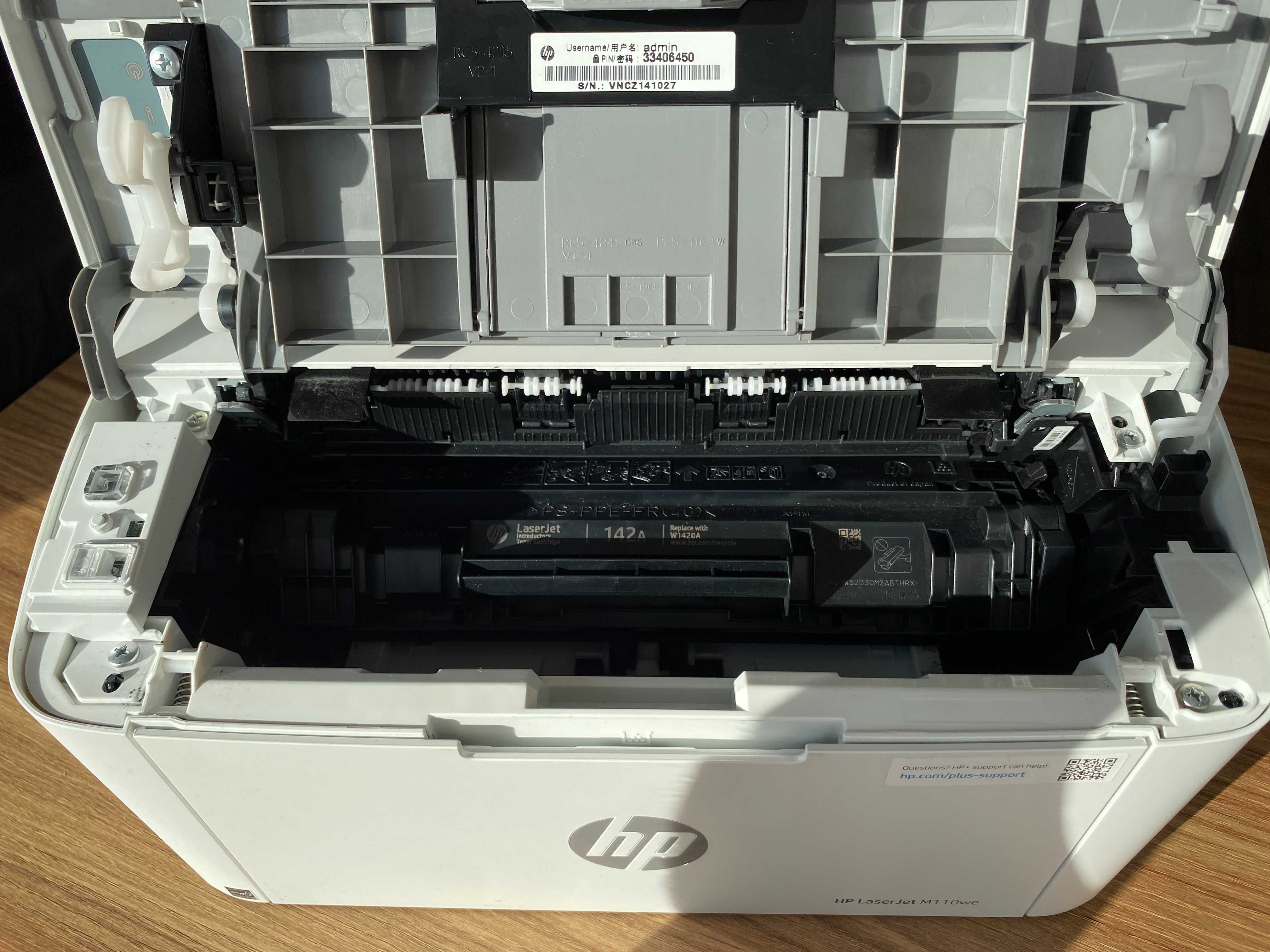 Лазерний принтер HP M110WE + картридж + прошитий, ціна 3800грн.