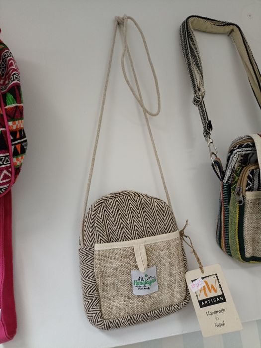 Mała torebka włókno konopne