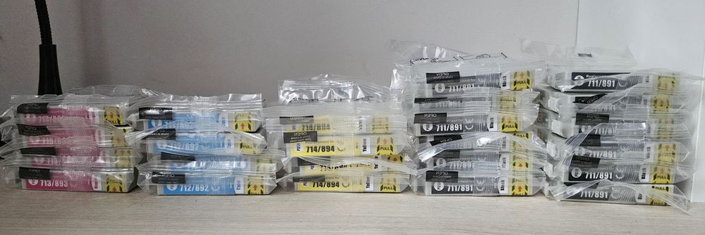 Zestaw Tuszy do drukarki Epson (711, 712, 713, 714)
