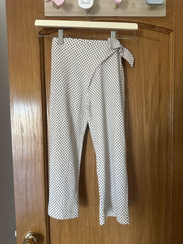 Calças Zara Premium Laçada Lateral