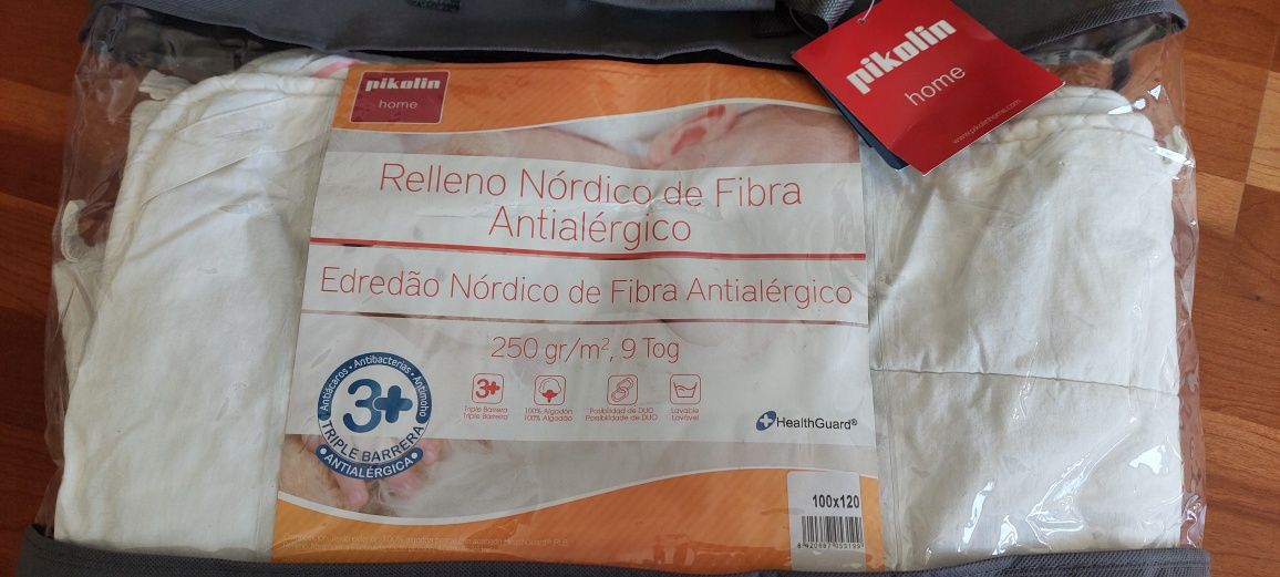 Edredão Nórdico de fibra antialergico (Pikolin home) 100x120
