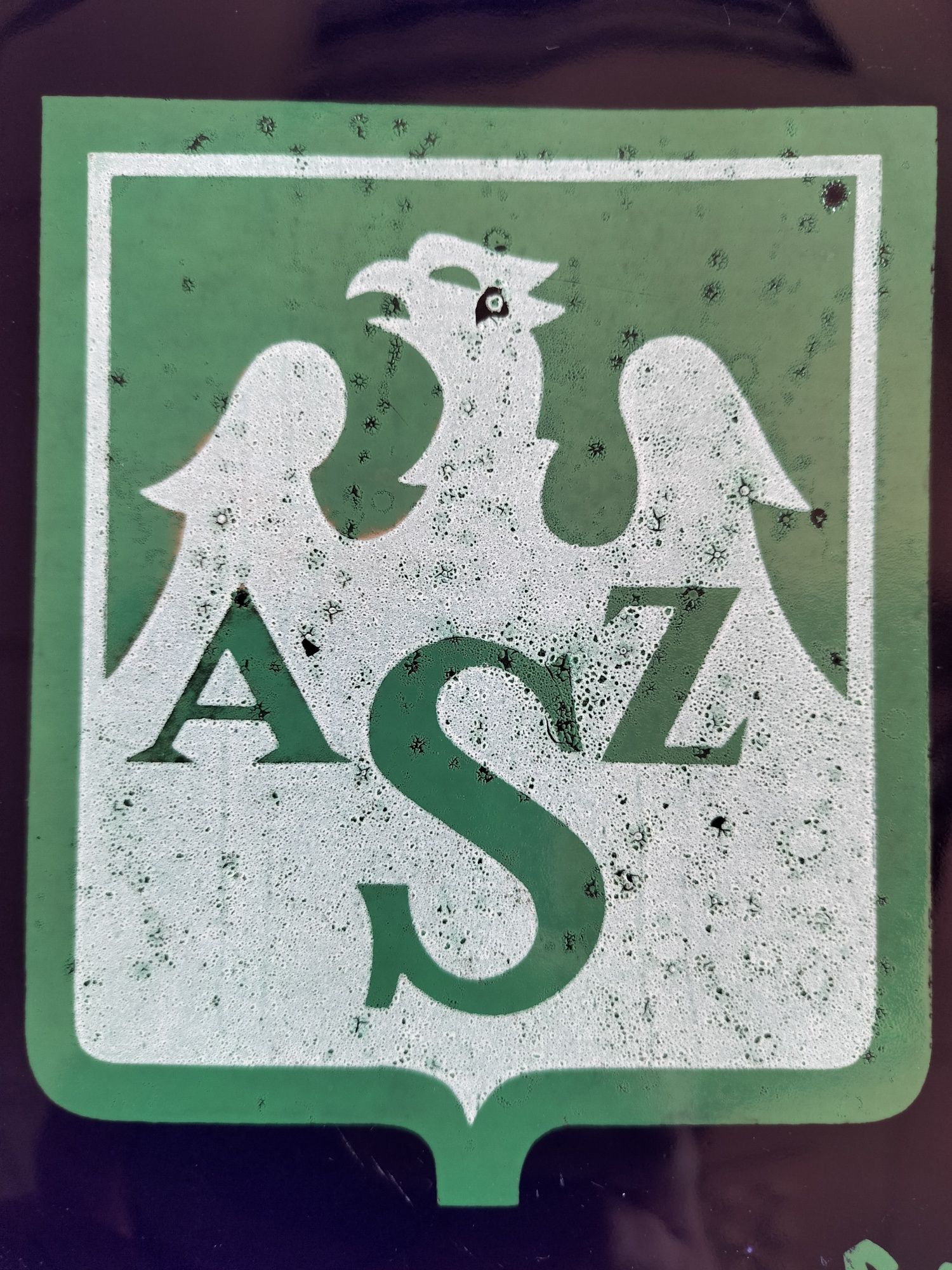Pruszków porcelit talerz okolicznościowy AZS