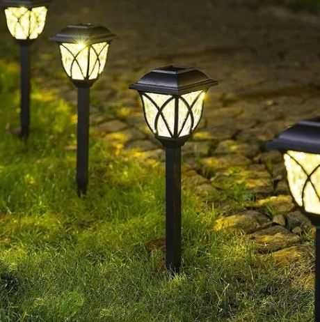 Lampka solarna LED - czujnik zmierzchu -oświetlenie chodnika- 6szt