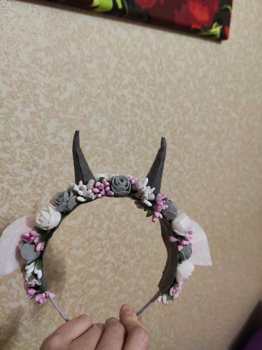 Сукня для дівчинки (костюм кози) сірий 128р