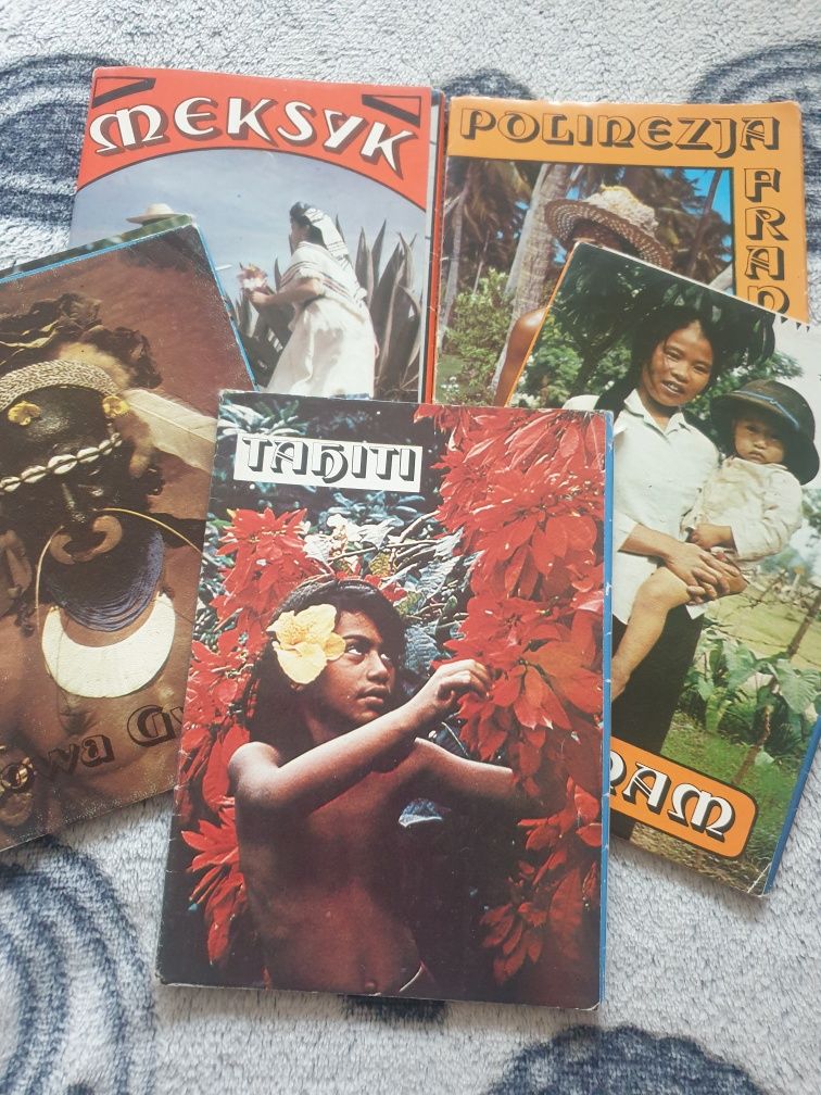 Stare kartki pocztowe Meksyk, Wietnam, Polunezja, Nowa Gwinea, Tahiti