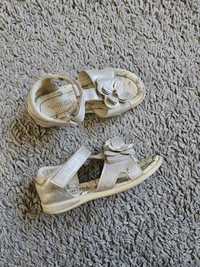 Nelli Blu sandały letnie buty sandałki 28 dla dziewczynki srebrne