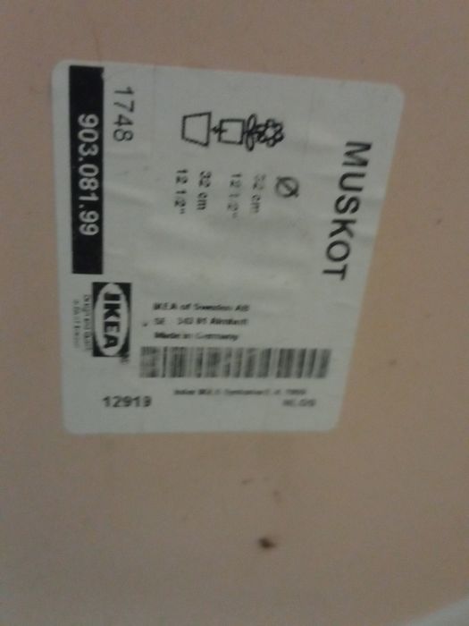 Vaso IKEA modelo Muskot