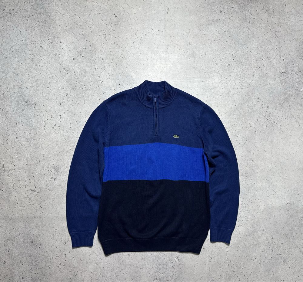 Lacoste 1/4 Зип Свитер Оригинал Идеал Размер L Old Money