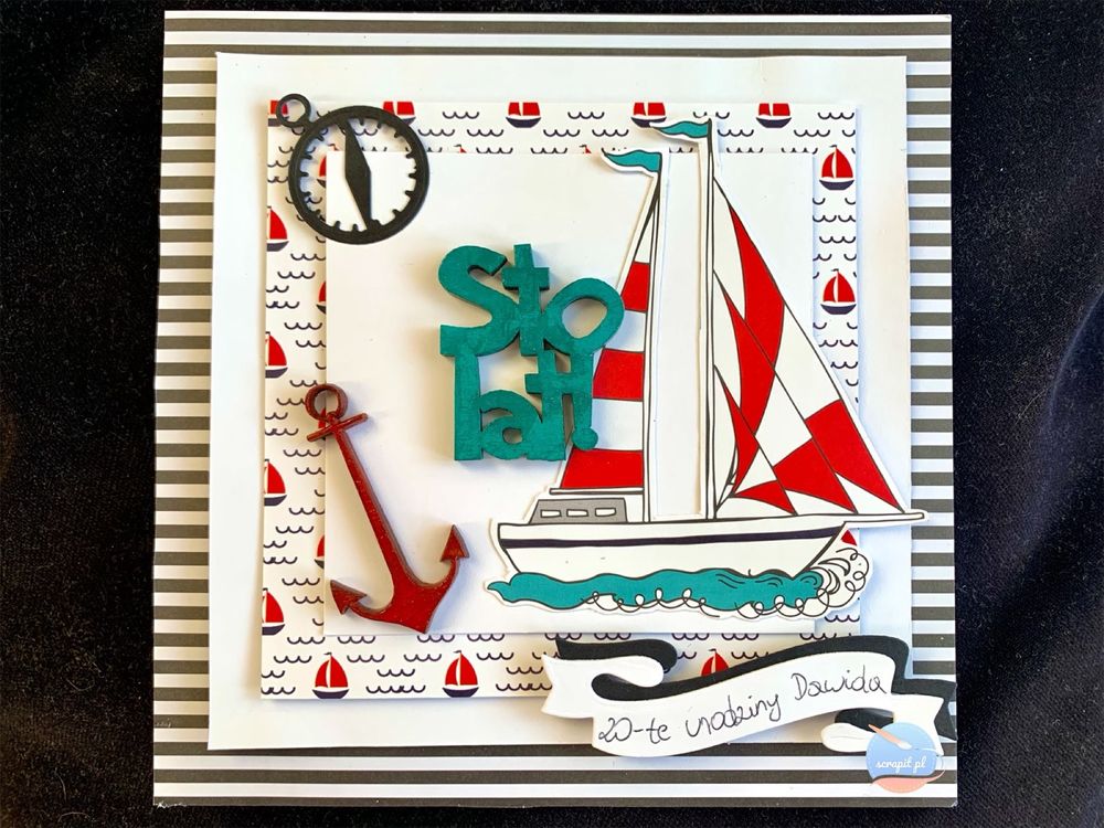 Kartka urodzinowa dla żeglarza