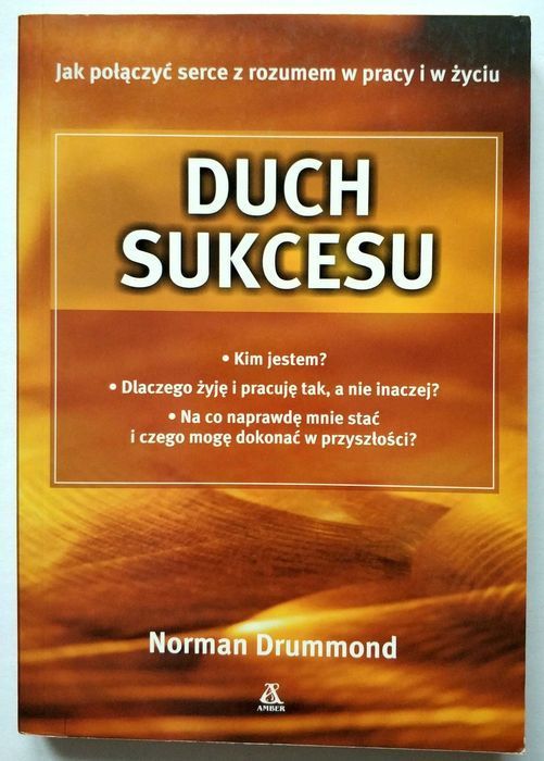 DUCH SUKCESU, Norman Drummond, NOWA książka! UNIKAT!