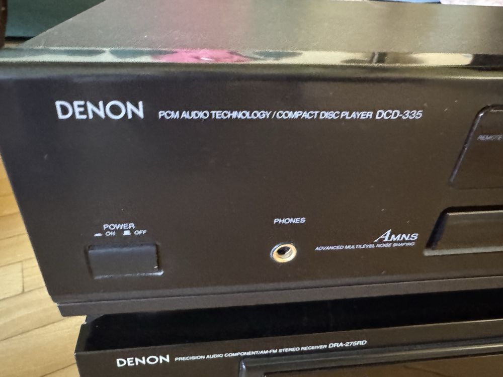 Zestaw audio Denon – CD DCD-335 + Amplituner DRA-275RD