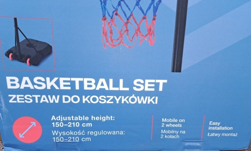 Nowy Kosz do koszykówki 150-210cm